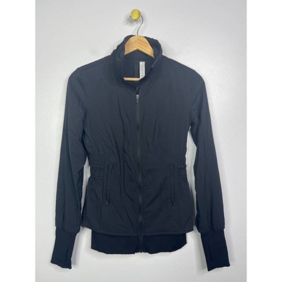 Lululemon Sights Seen Lightweight Drawcord Jacket Women's Black Size: 2 NWOT - Picture 3 of 8